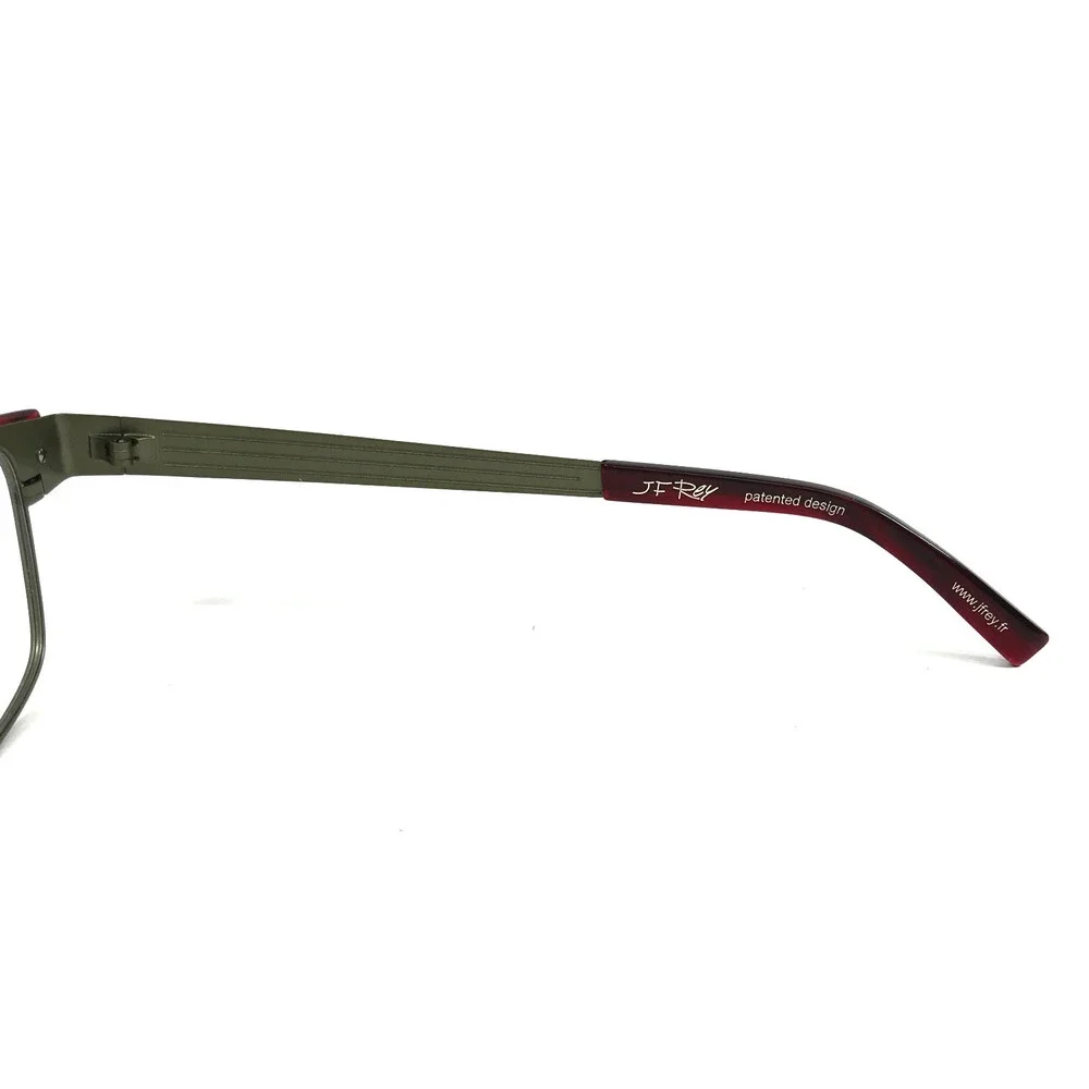 J.F. Rey Eyeglasses Frames JF2573 4830 Khaki Red Oliver Green Demi 56-18-144